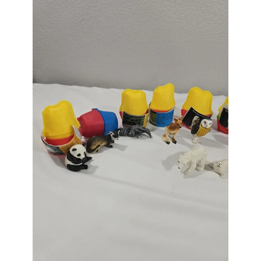 Yowie Animal Figures Lot of 11 w/ 9 Capsules - Owl, Panda, Polar Bear, and More!